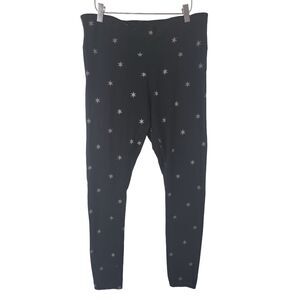 Boutique Plus Leggings 0X Womens‎ Plus Size Black Star Print High Rise Skinny